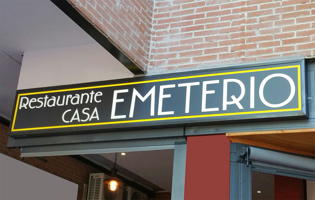 rotulo con iluminacion led