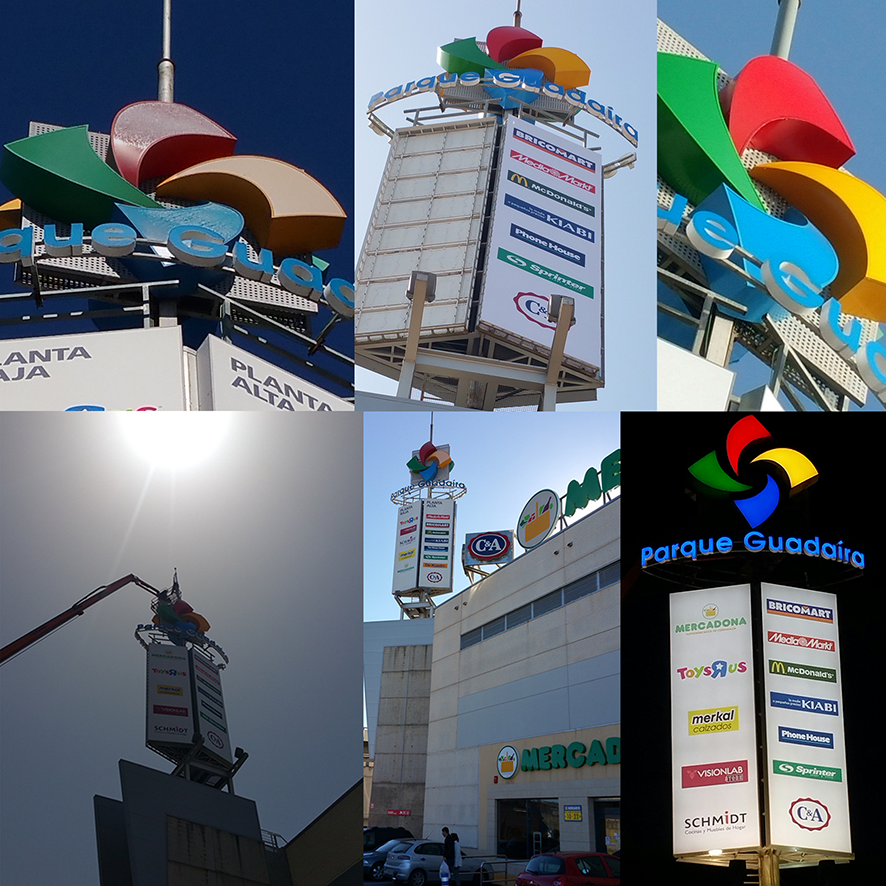 reparacion de totem en altura